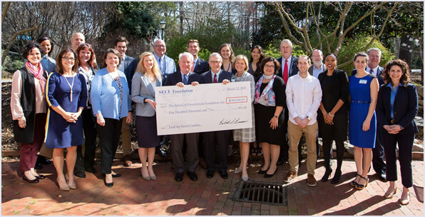 Lead for North Carolina Check Ceremony