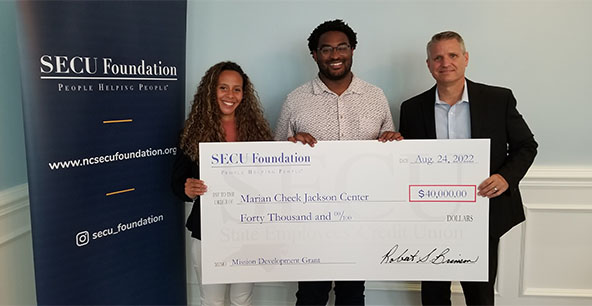 Group Check Presentation for Marian Cheek Jackson Center