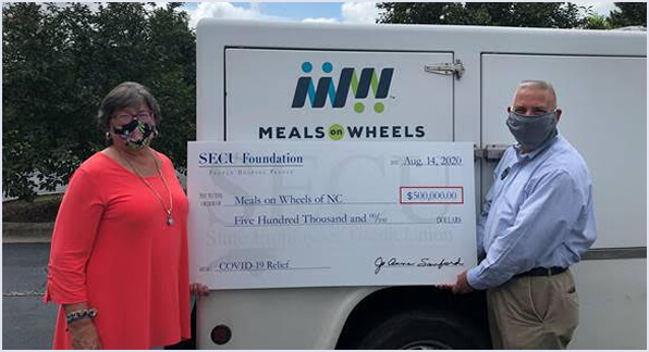 Check Presentation for Meals on Wheels NC