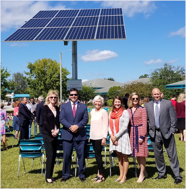 NC Green Power Solar Panel Group Shot