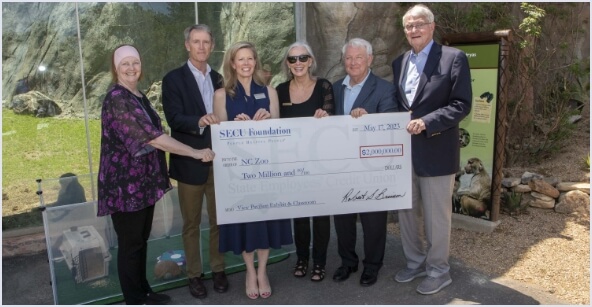 Large Check Presentation for NC Zoo