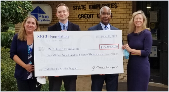 Check presentation to the UNC Health Foundation